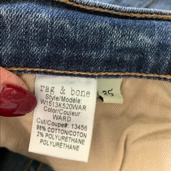 Rag & Bone 9 Inch Skinny Ward Jeans - Picture 8 of 13